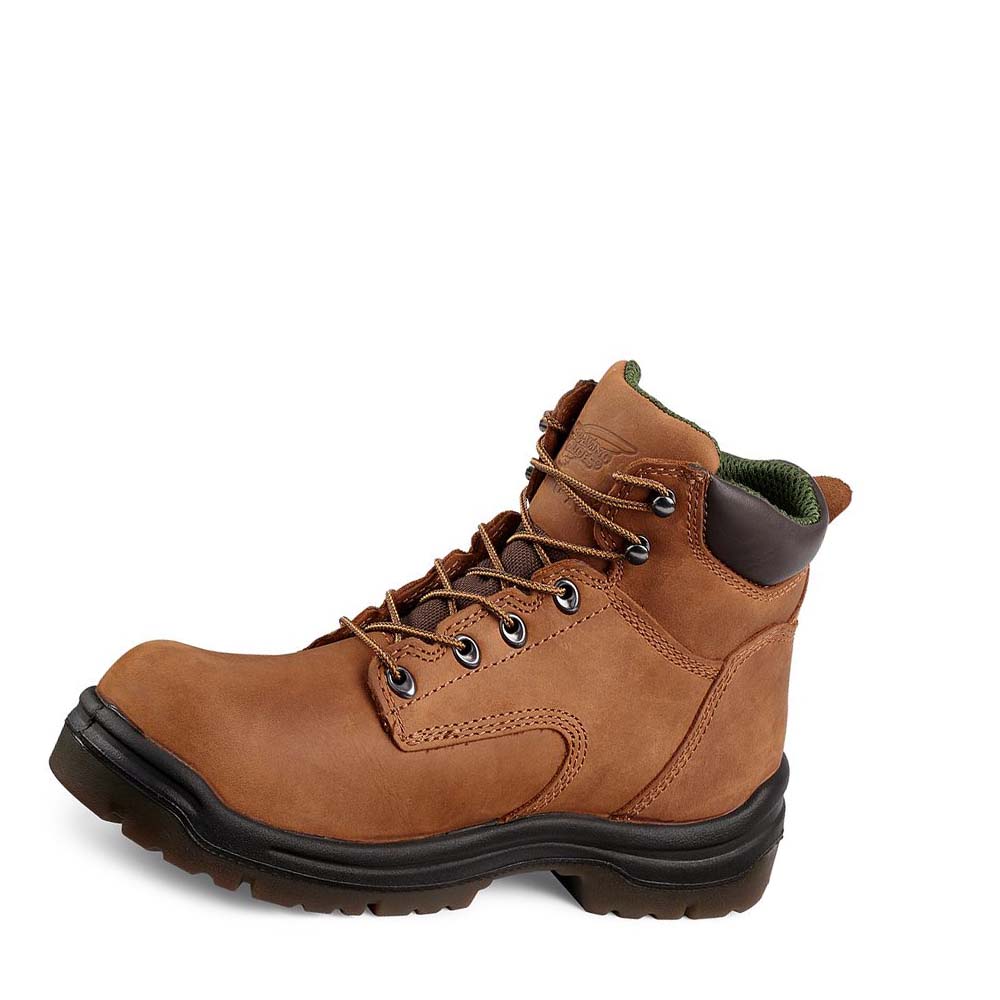 Red Wing King Toe® 6-inch Men's Safety Boots Brown | ZA 279ZUT